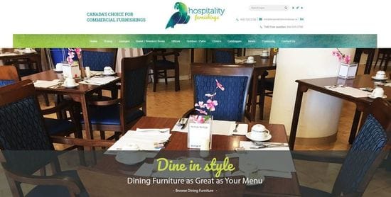 Hospitality Furnishings Website Launch